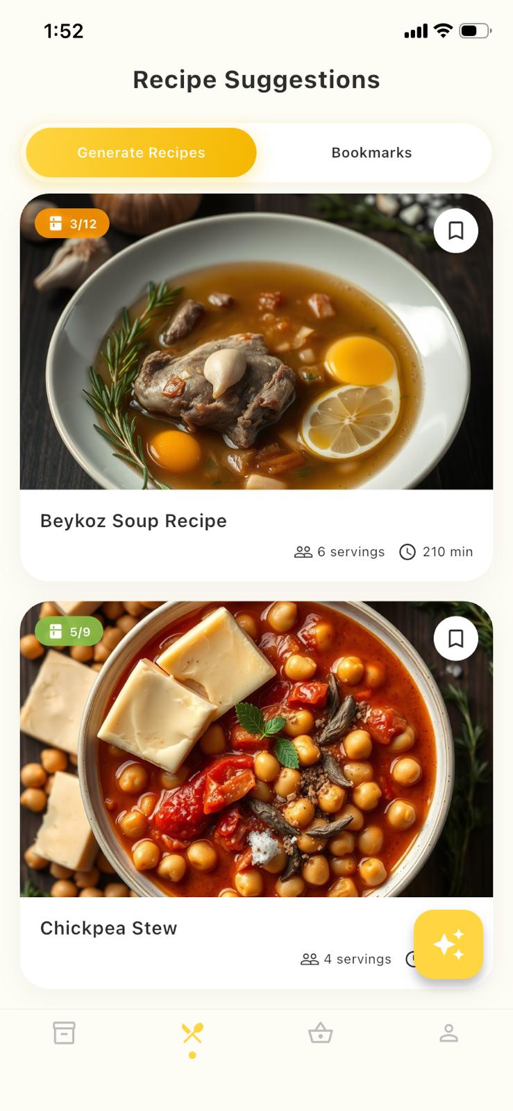 Contextual Recipe Generation